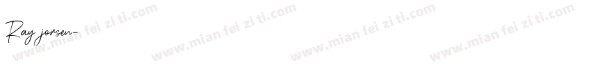 Ray jorsen字体转换